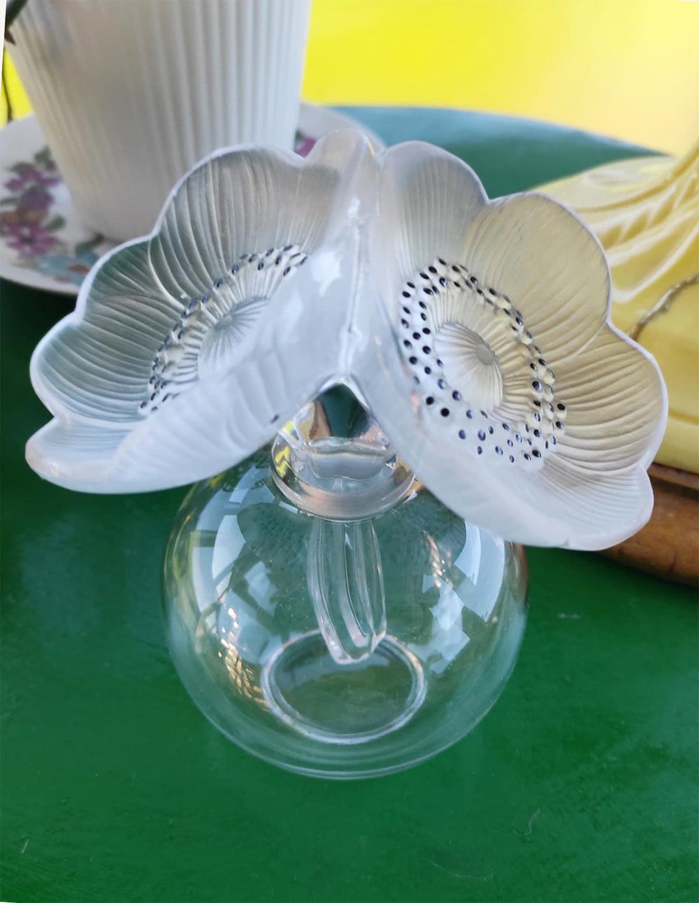 jarron frasco perfume rene lalique anenomas anemones parfum bottle