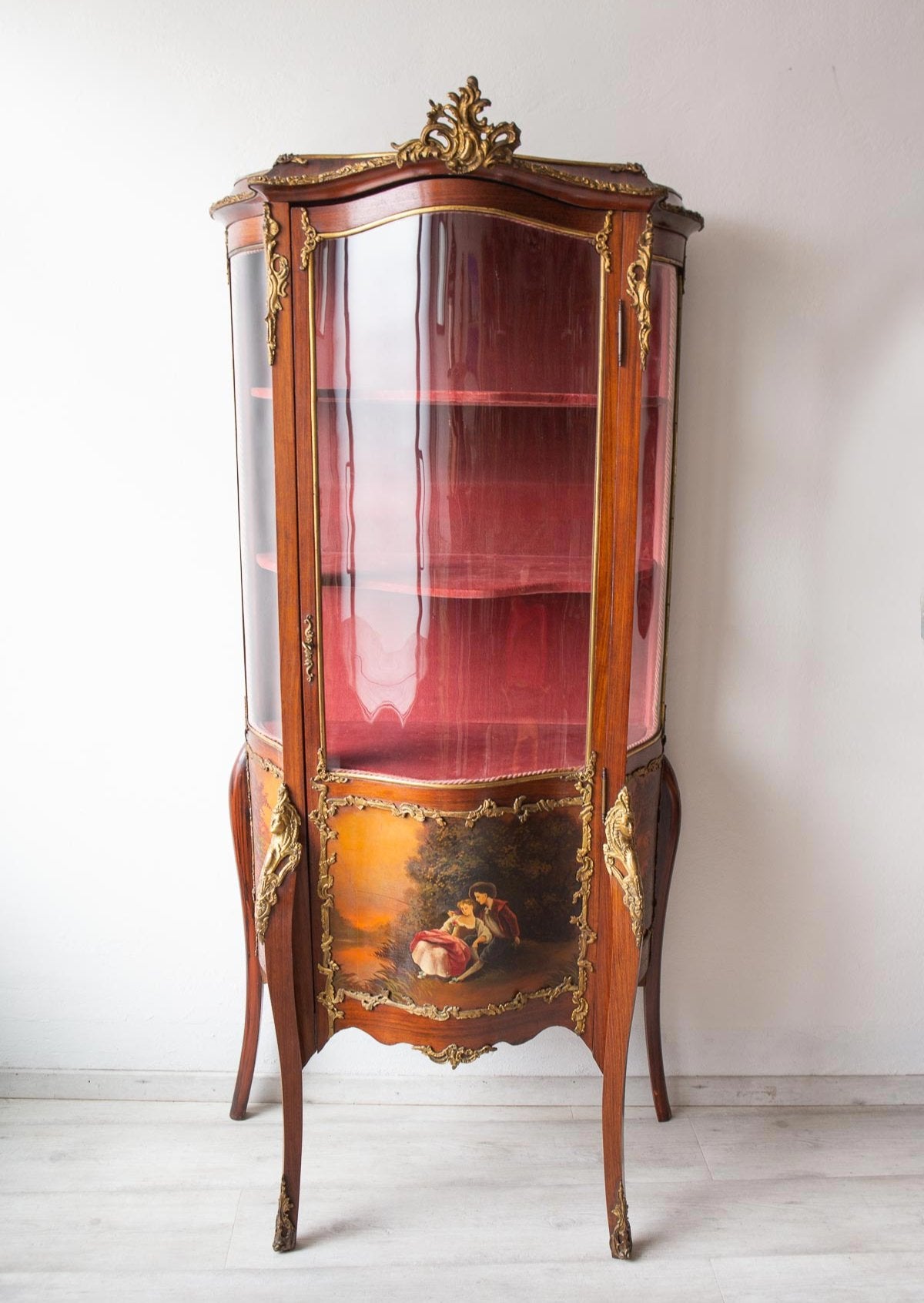 antigua vitrina francesa estilo napoleon III segundo imperio antique french 19th century display cabinet