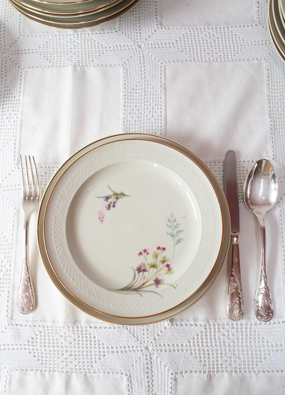 Cubertería de MESA francesa PARA 12 c. 1970 (48 PIEZAS)