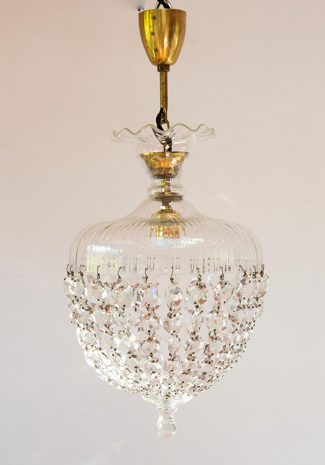 lámpara techo cristal checo bohemia antique bohemian glass chandelier