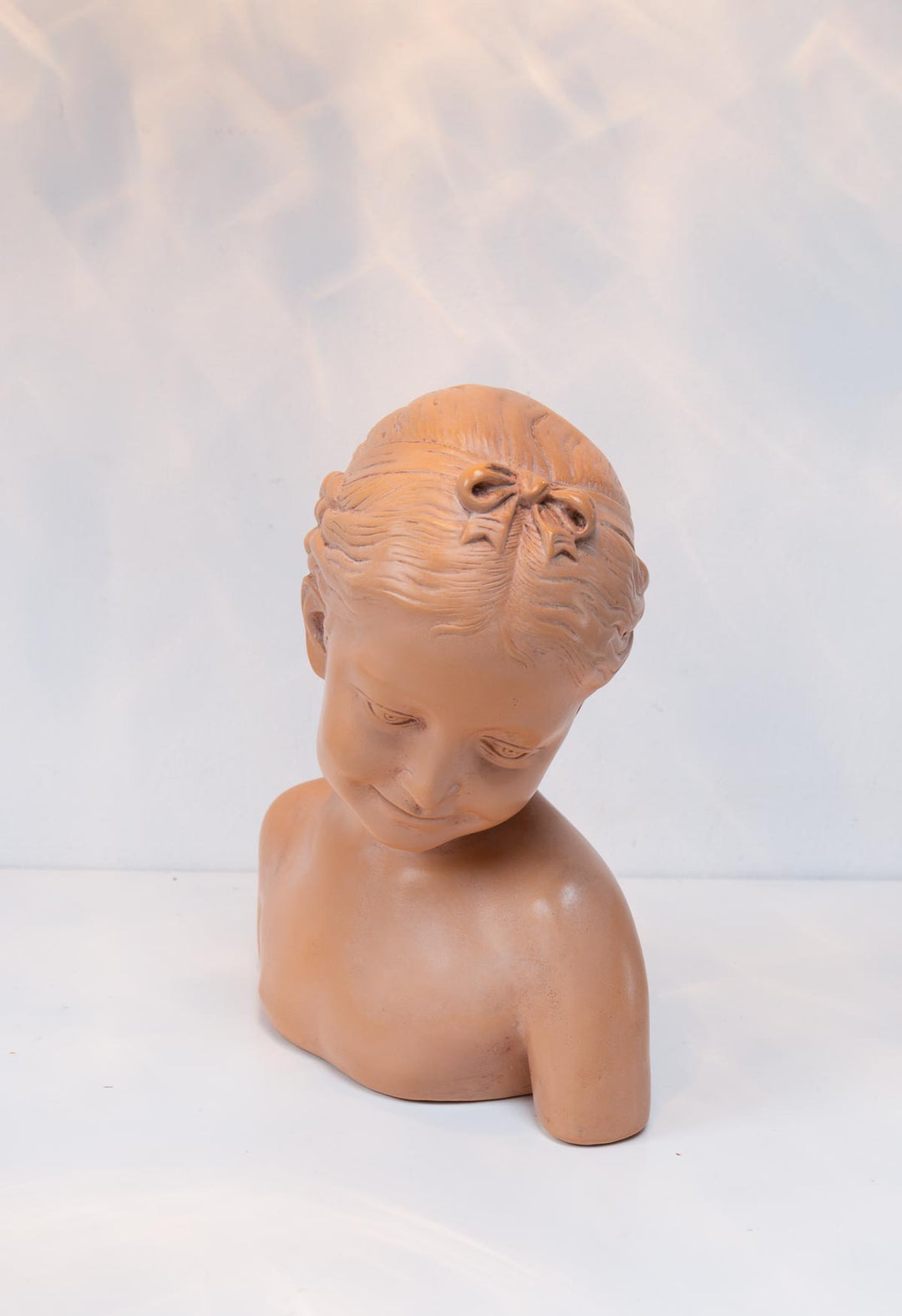 busto escayola niña francia xx antique french plaster bust of a girl