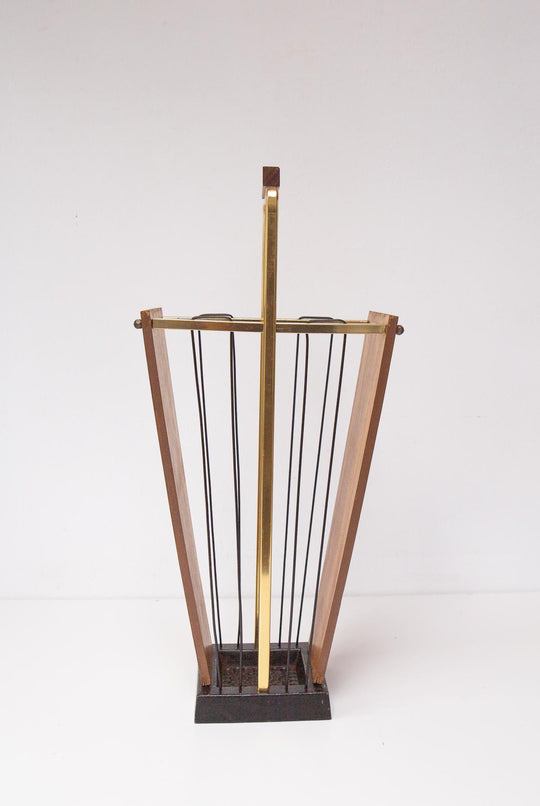 paragüero vintage madera y metal umbrella stand