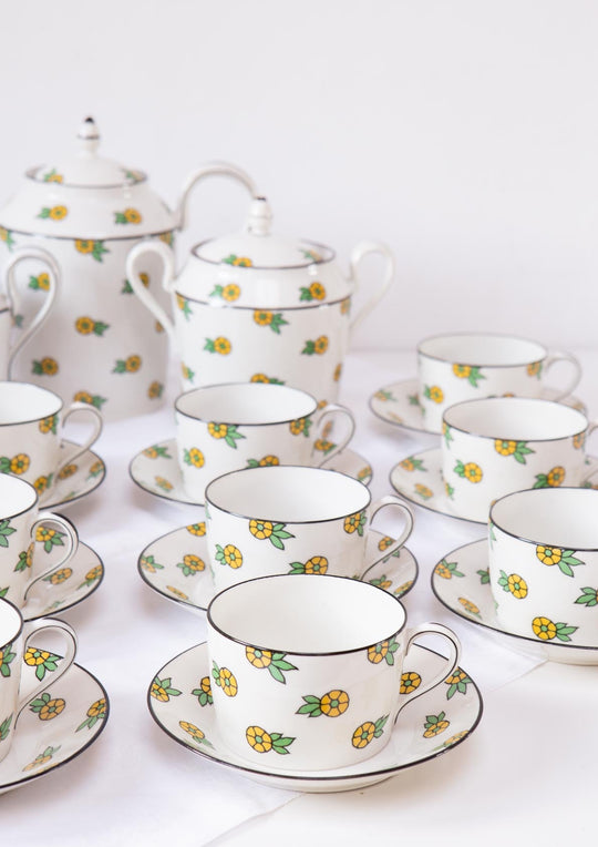 juego de te cafe bernardaud limoges antiguo french tea set