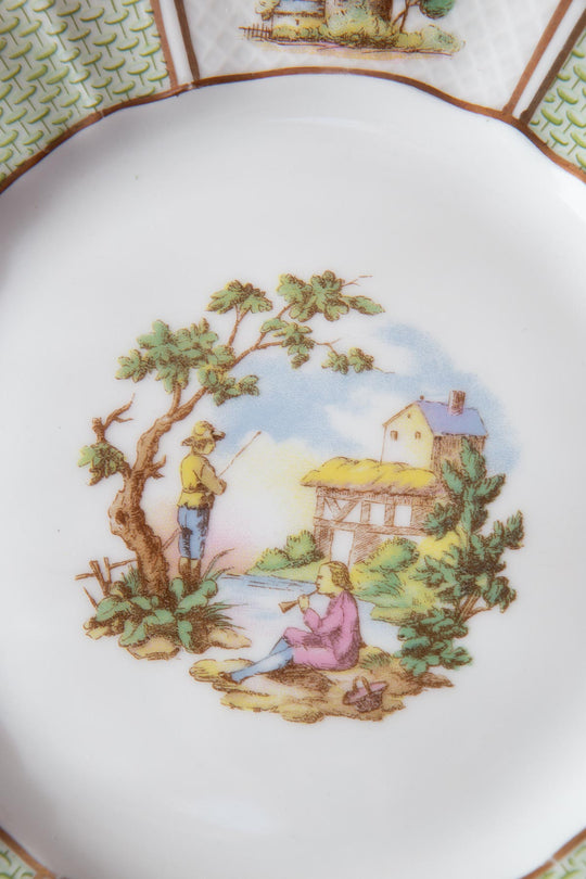 Juego de postre porcelana Limoges BERNARDAUD c. 1910 (11 servicios)