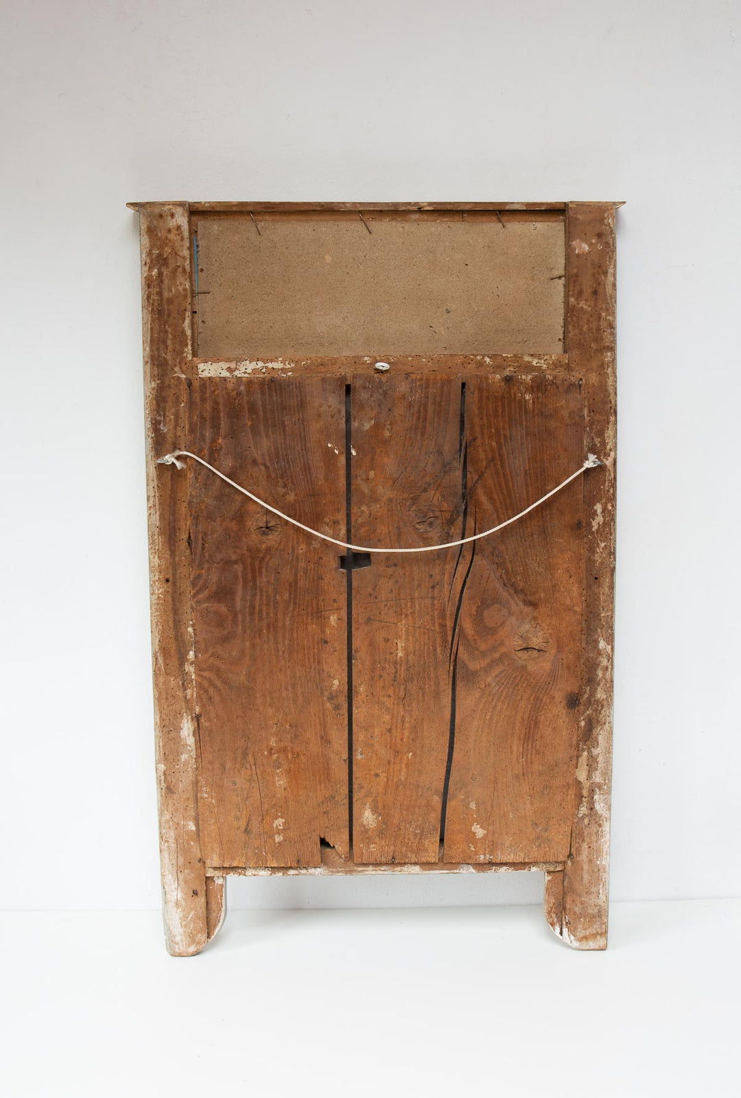 Antiguo espejo trumeau francés pintura bajo cristal c. 1830 (83,5*53,5 cm)