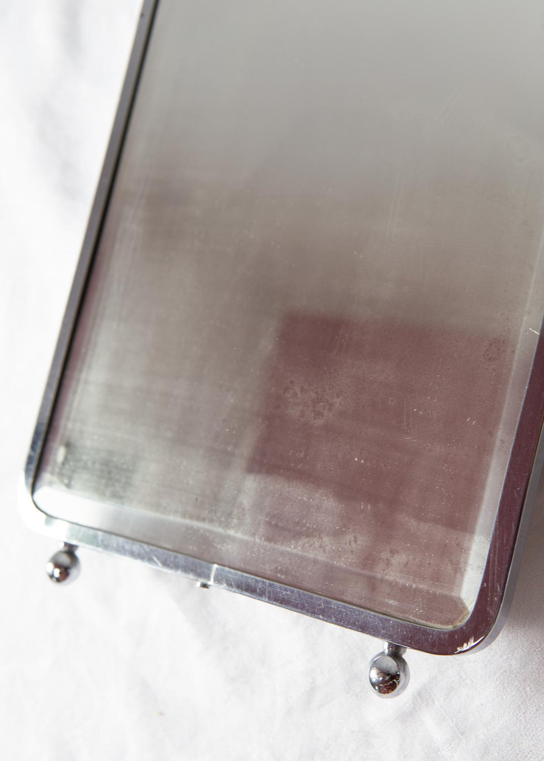 Espejo de sobremesa tocador francés biselado c. 1950