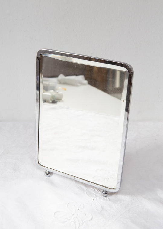 Espejo de sobremesa tocador francés biselado c. 1950