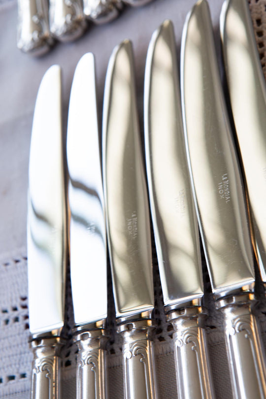 Juego cuchillos franceses ENTRANTES y MESA para 6 (2 LOTES de 12 U. DISPONIBLES)