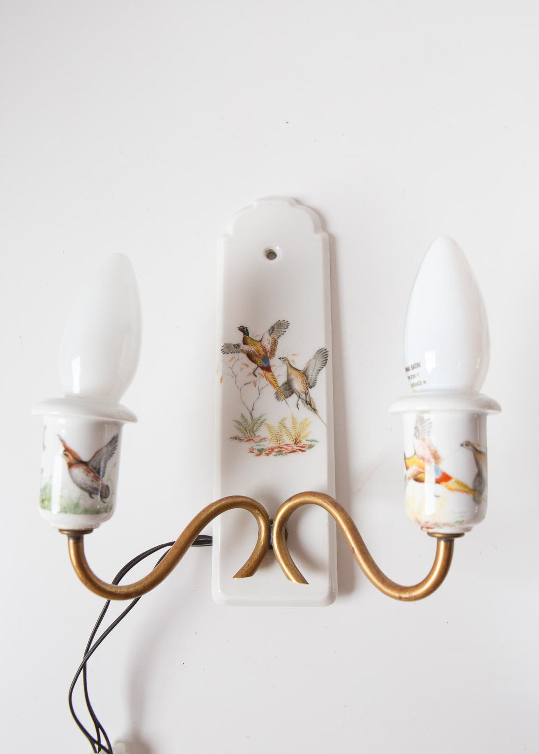 Antiguos apliques franceses Porcelaine de Paris c. 1900 (X UNIDAD. UNO DISPONIBLE)