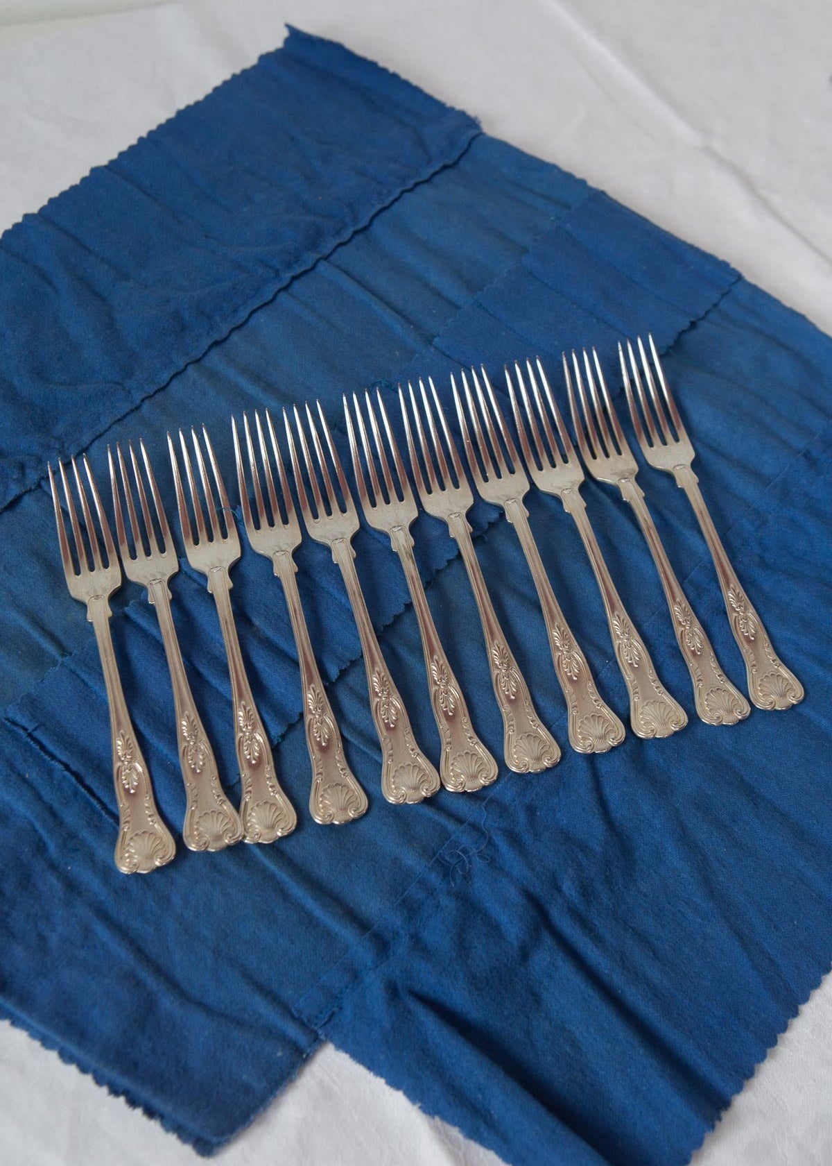 juego antiguos tenedores postre cubiertos 1900 suecos antique swedish forks