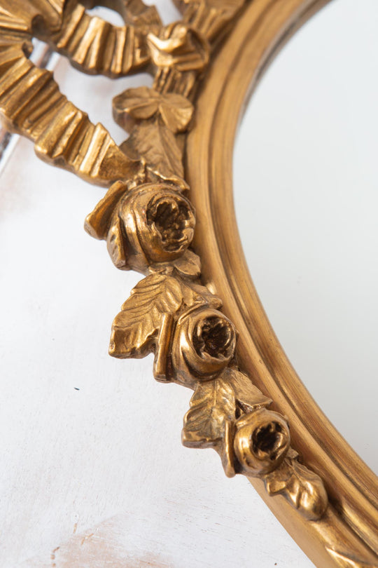 Espejo francés marco doble lazo dorado 1923 (70*60 cm)