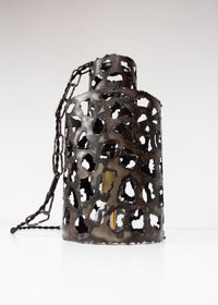 Lámpara de techo metal estilo brutalista s. XX (19 cm diám.)
