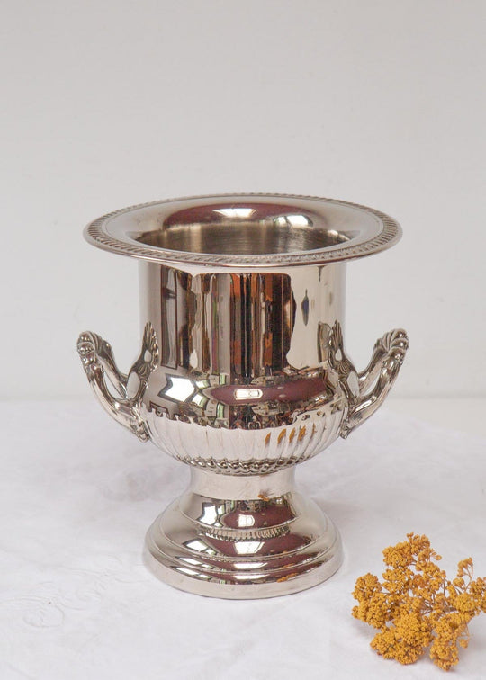 Champanera metal bañado plata primera mitad s. XX (25,5 cm)