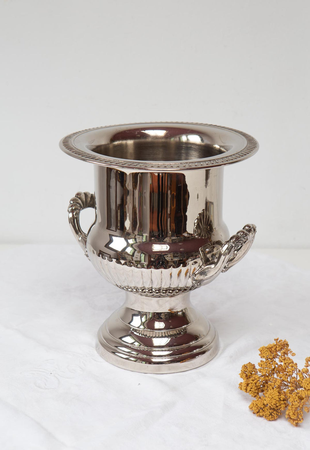 Champanera metal bañado plata primera mitad s. XX (25,5 cm)