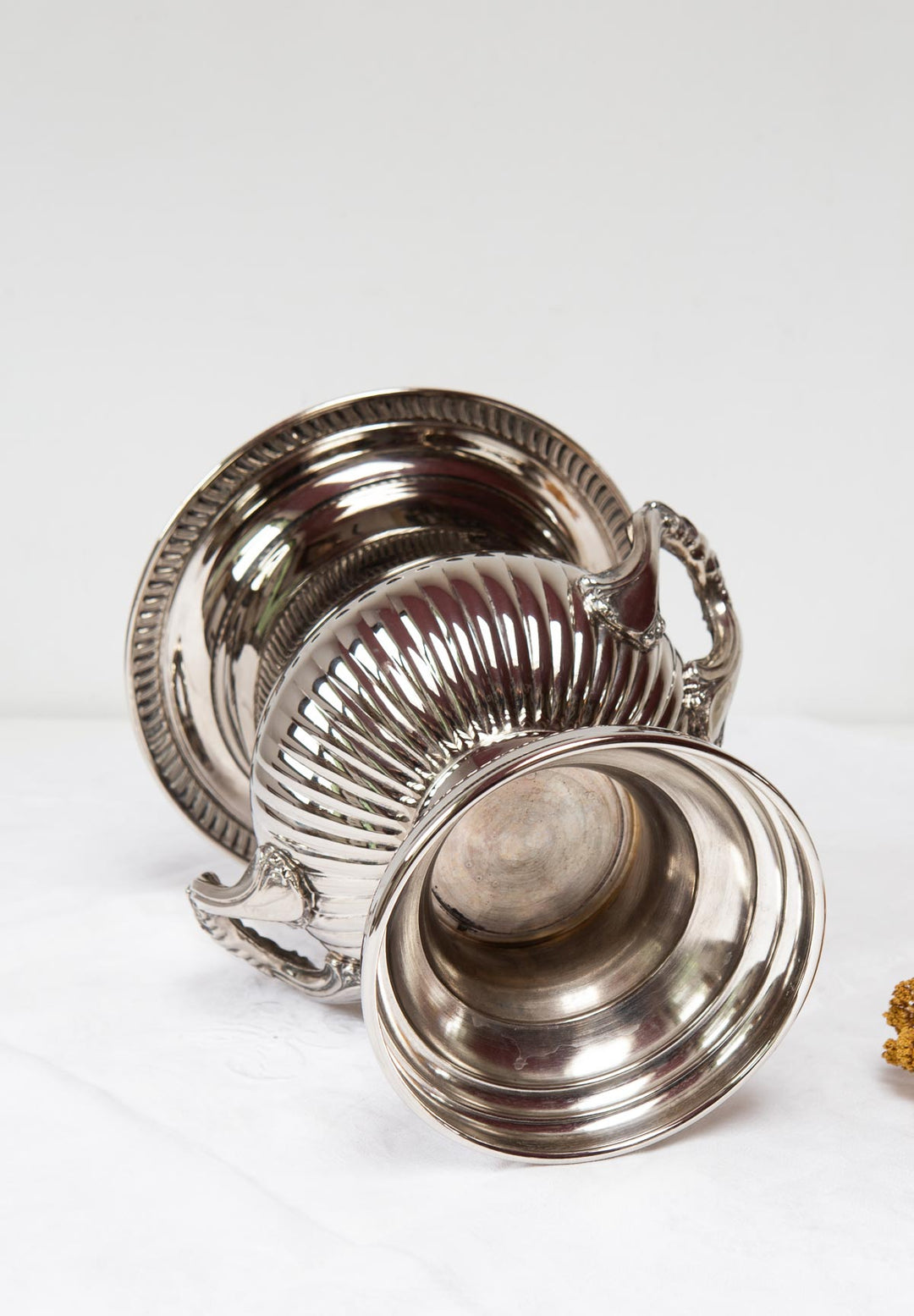 Champanera metal bañado plata primera mitad s. XX (25,5 cm)