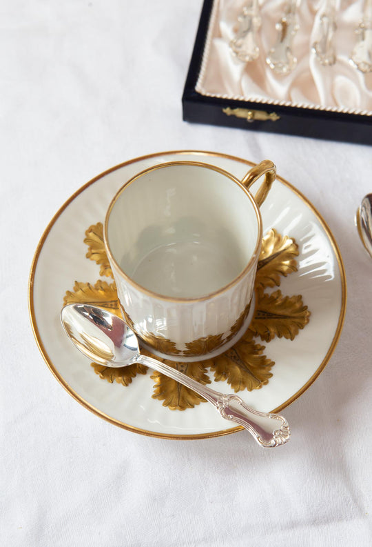 cucharillas plata suecas en estuche antiguas silver spoons