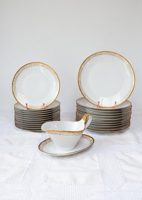 vajilla porcelana sueca hackefors 