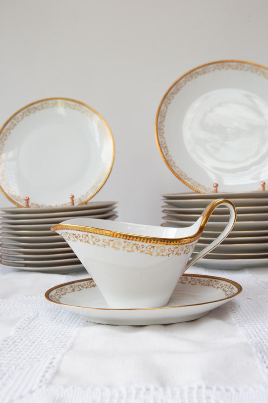 vajilla porcelana sueca hackefors 