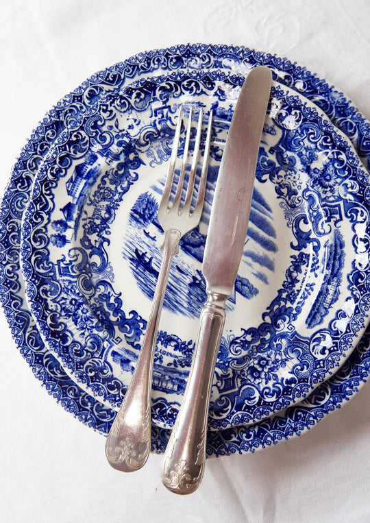 antiguos cubiertos suecos cuberteria metal plateado para 12