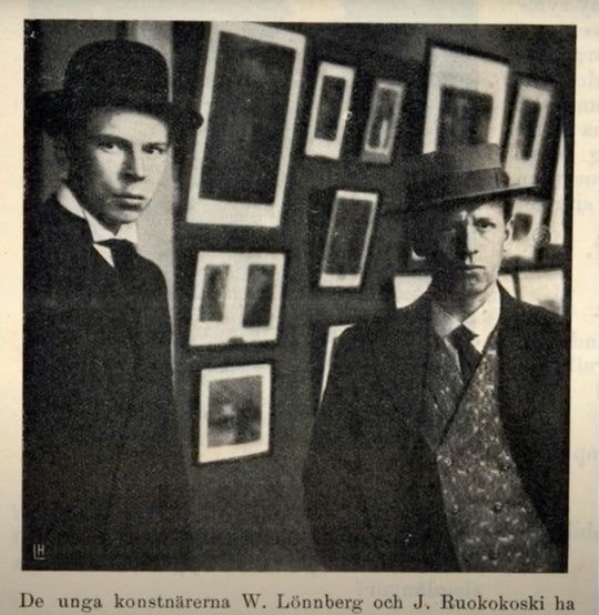 Paisaje finlandés, óleo sobre tabla, Jalmari Ruokokoski (1886-1936) c. 1920s