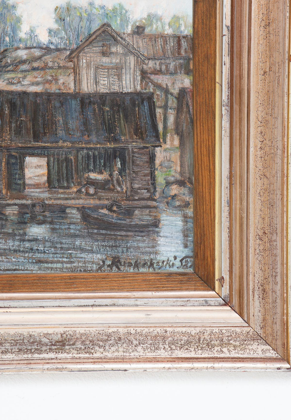 Paisaje finlandés, óleo sobre tabla, Jalmari Ruokokoski (1886-1936) c. 1920s