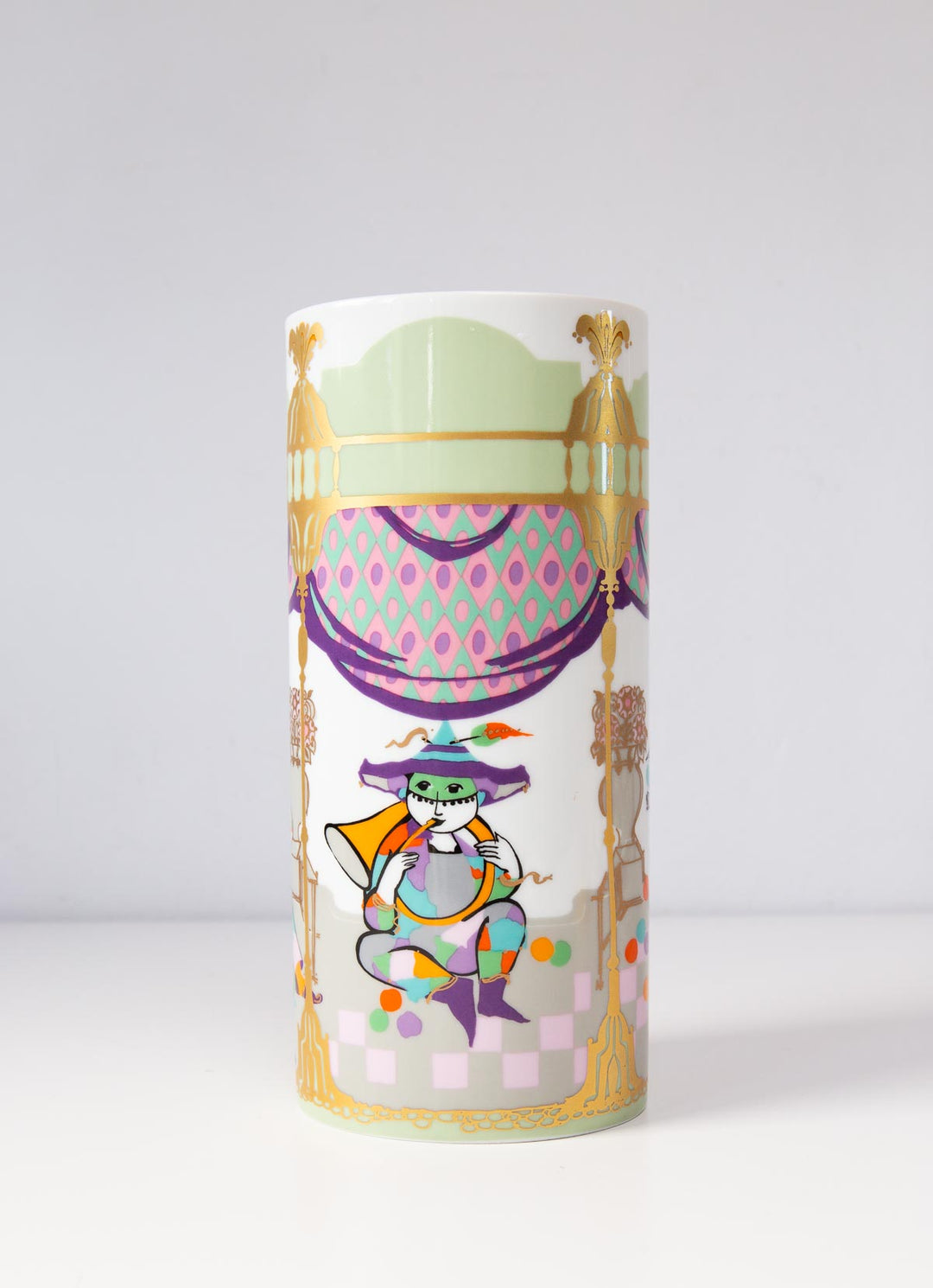 Jarrón porcelana alemana Rosenthal Bjorn Wiinblad (24 cm)