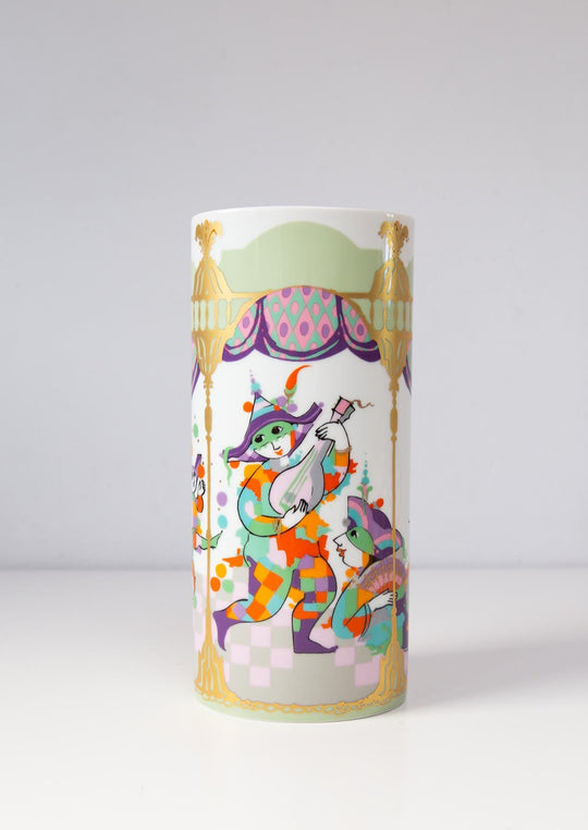 Jarrón porcelana alemana Rosenthal Bjorn Wiinblad (24 cm)
