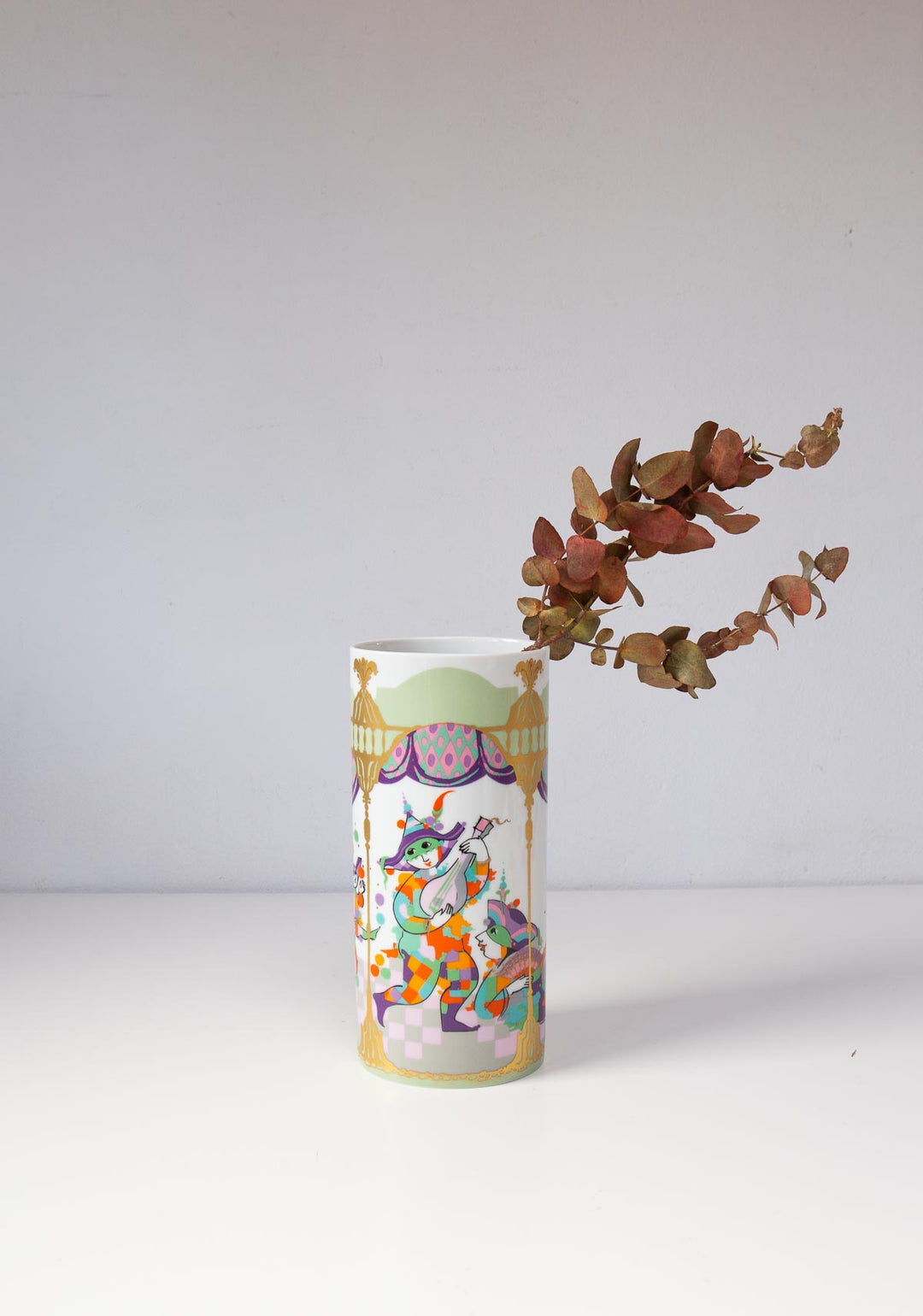Jarrón porcelana alemana Rosenthal Bjorn Wiinblad (24 cm)