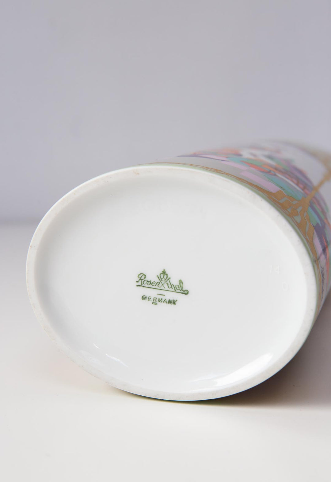 Jarrón porcelana alemana Rosenthal Bjorn Wiinblad (24 cm)