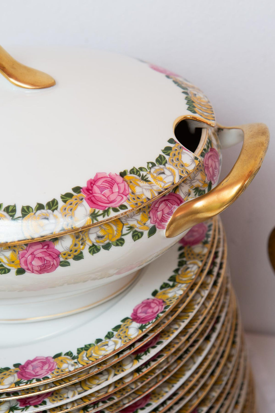 vajilla porcelana antigua flores raynaud french dinner service