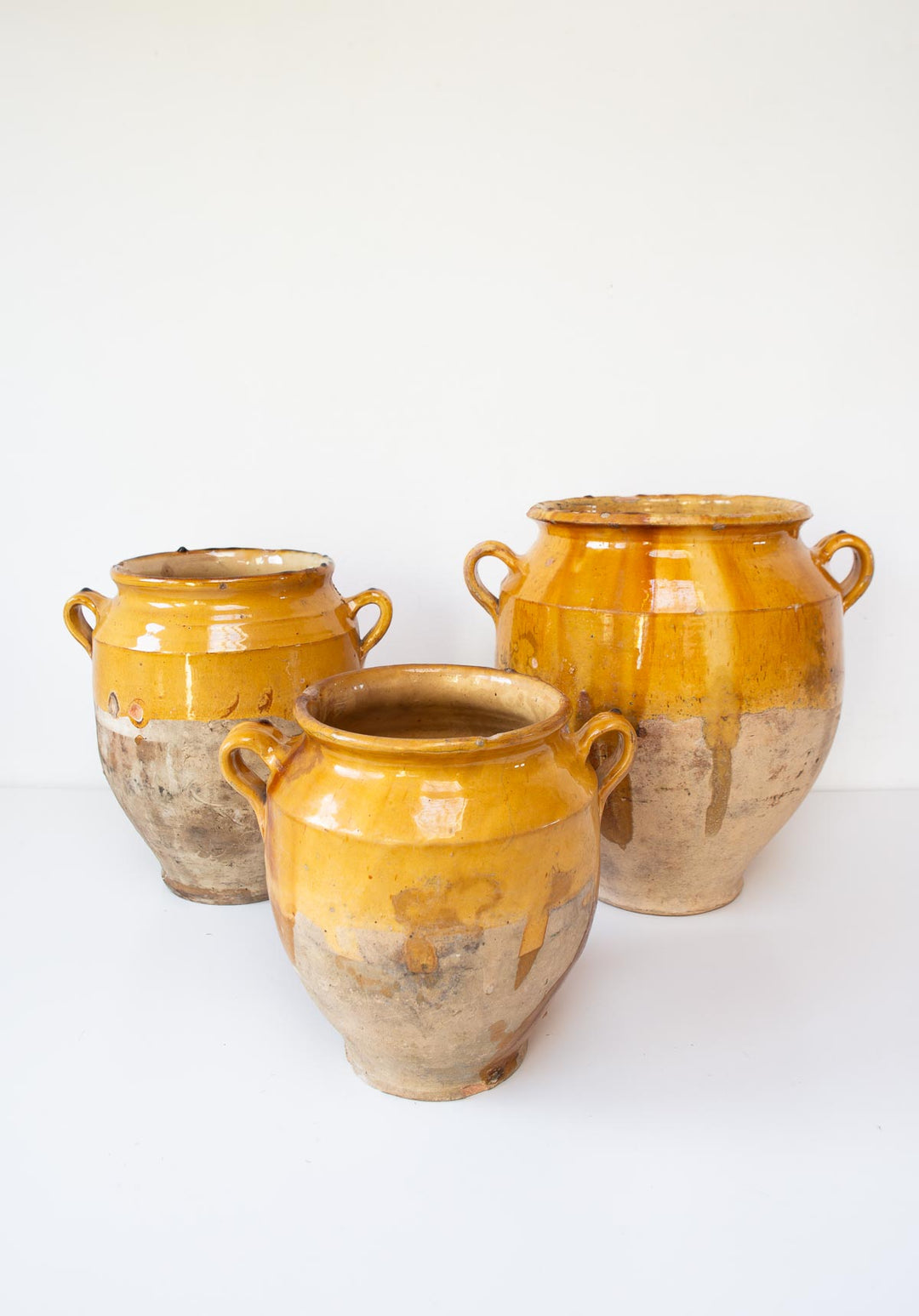 Vasija francesa barro esmaltado para confit s. XIX (28,5 cm alto)