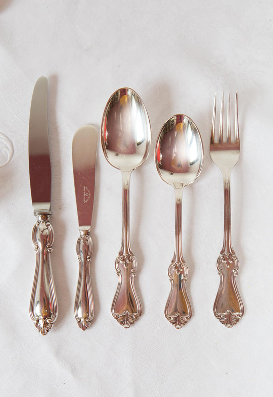 Juego cubiertos entrantes | postre GAB suecos para 12 (56 PIEZAS)