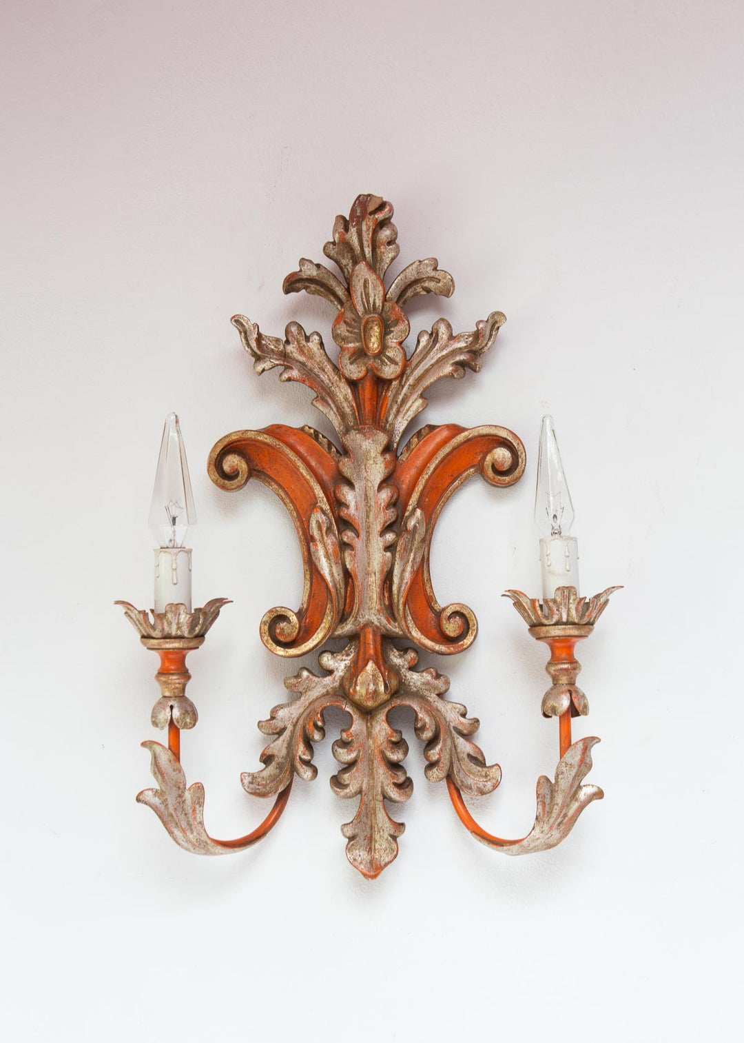 aplique palladio italiano florentino wall light vintage 