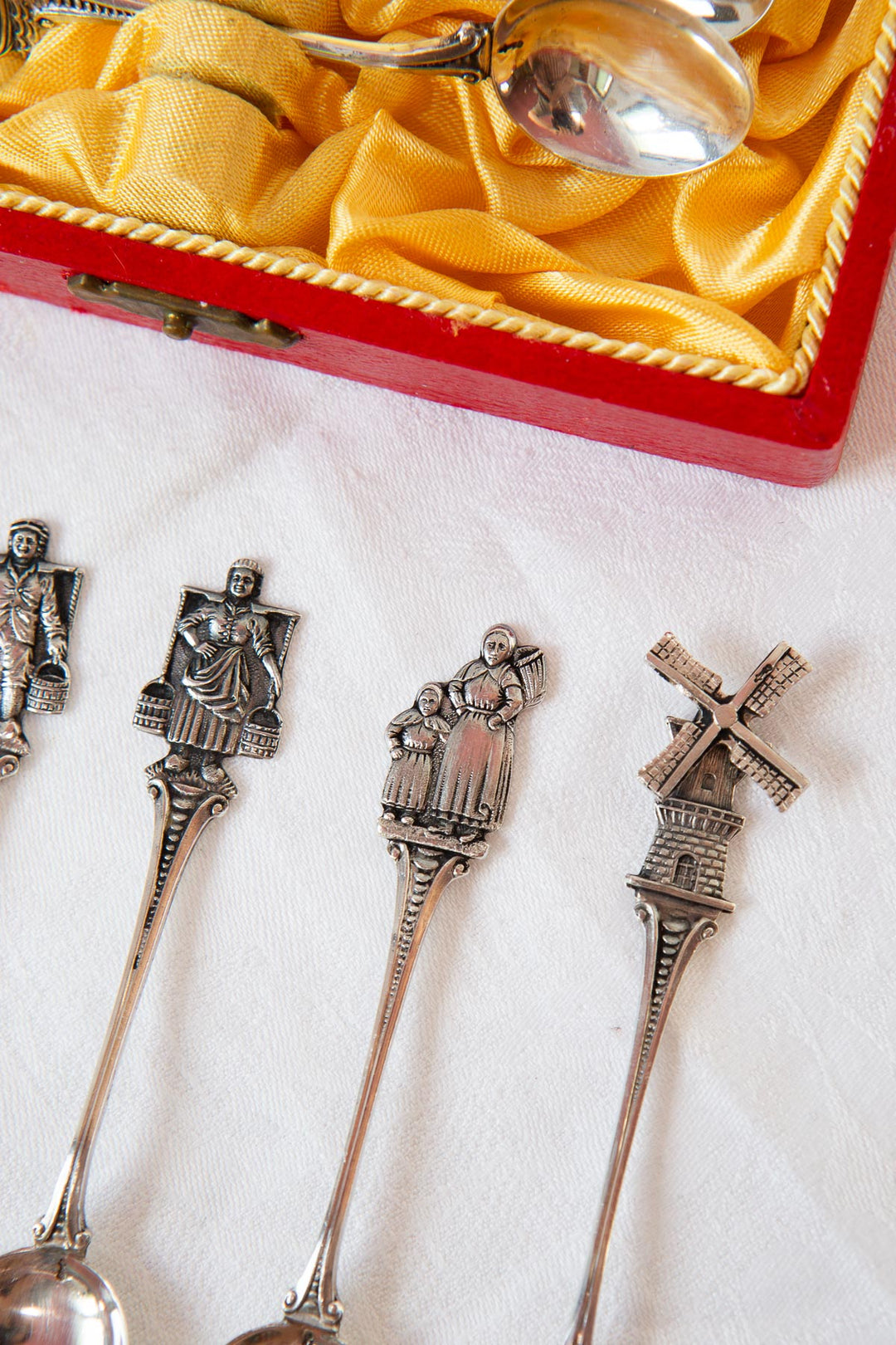 juego de antiguas cucharillas de plata sueca