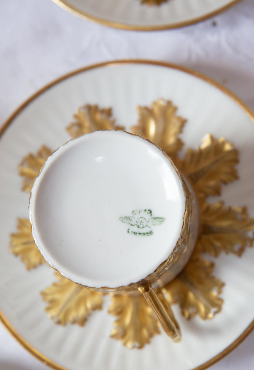 juego cafe limoges oro fino antique french coffee service
