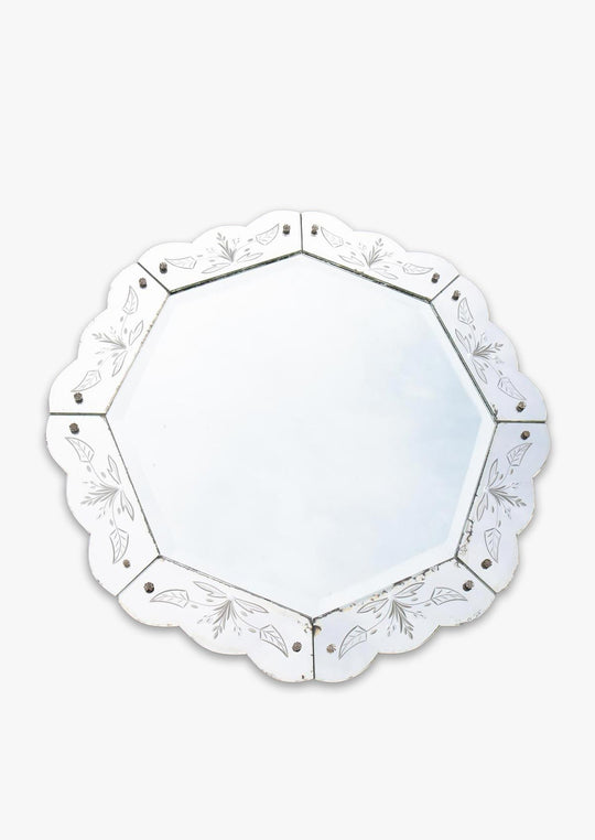 espejo veneciano octogonal vintage venitian mirror