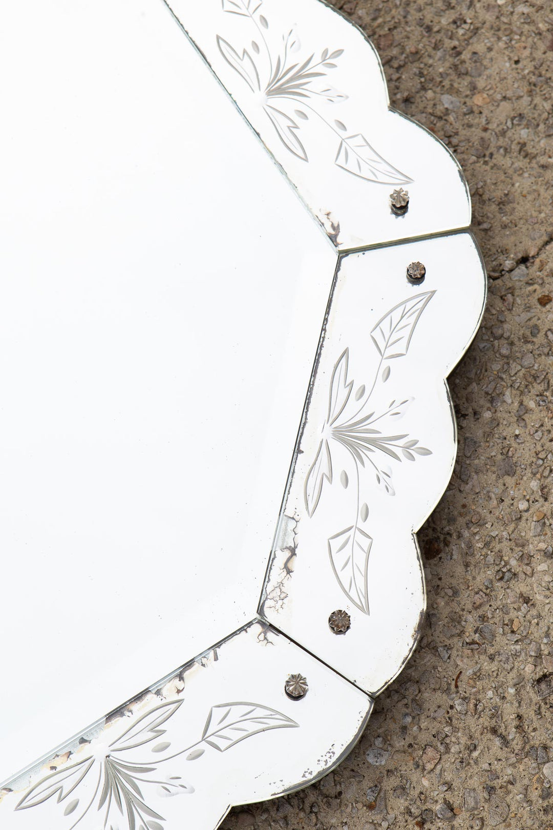 espejo veneciano octogonal vintage venitian mirror