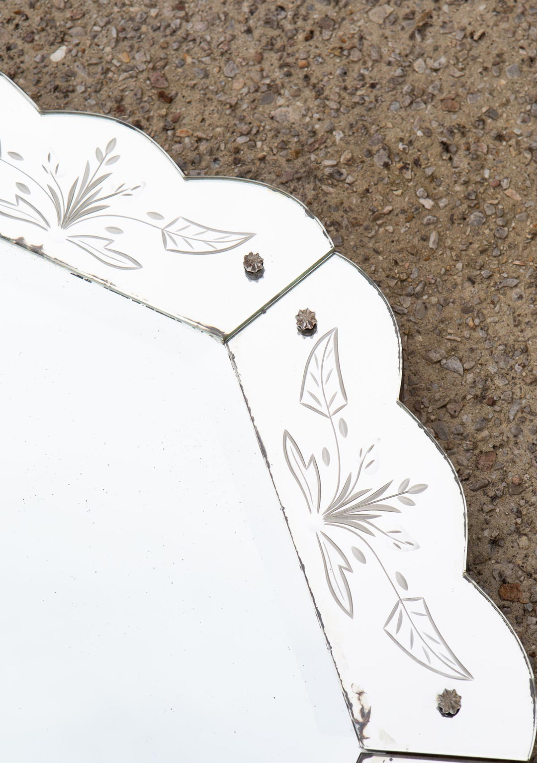 espejo veneciano octogonal vintage venitian mirror