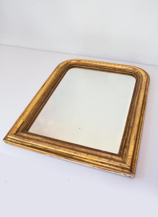 Espejo francés antiguo dorado s. XIX Louis Philippe (63*51 cm)