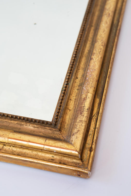 Espejo francés antiguo dorado s. XIX Louis Philippe (63*51 cm)