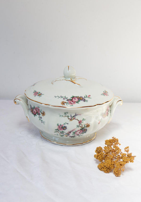 sopera ave paraiso bernardaud porcelana French tureen