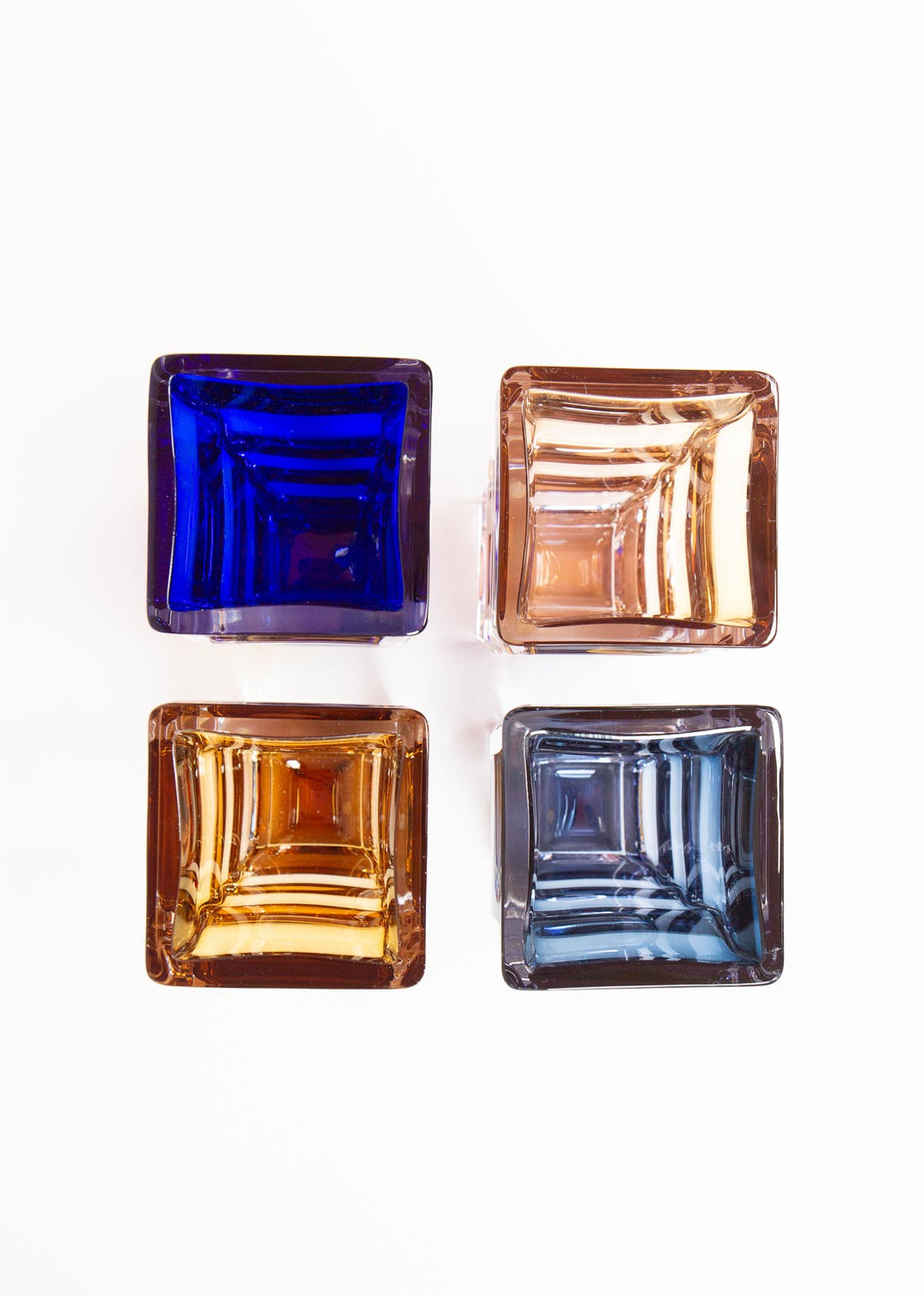 Juego de 4 jarrones cristal sueco Orrefors (23 cm)