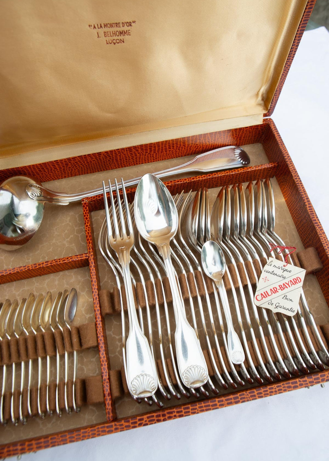 antigua cubertería francesa Cailar Bayard coquille concha cubiertos antiguos french cutlery
