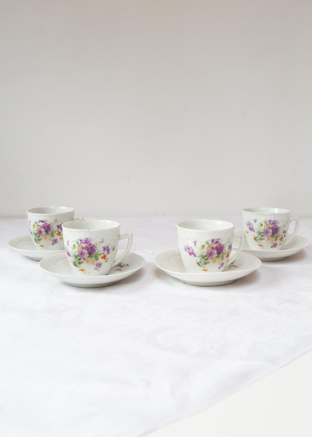 juego tazas y platillos porcelana limoges