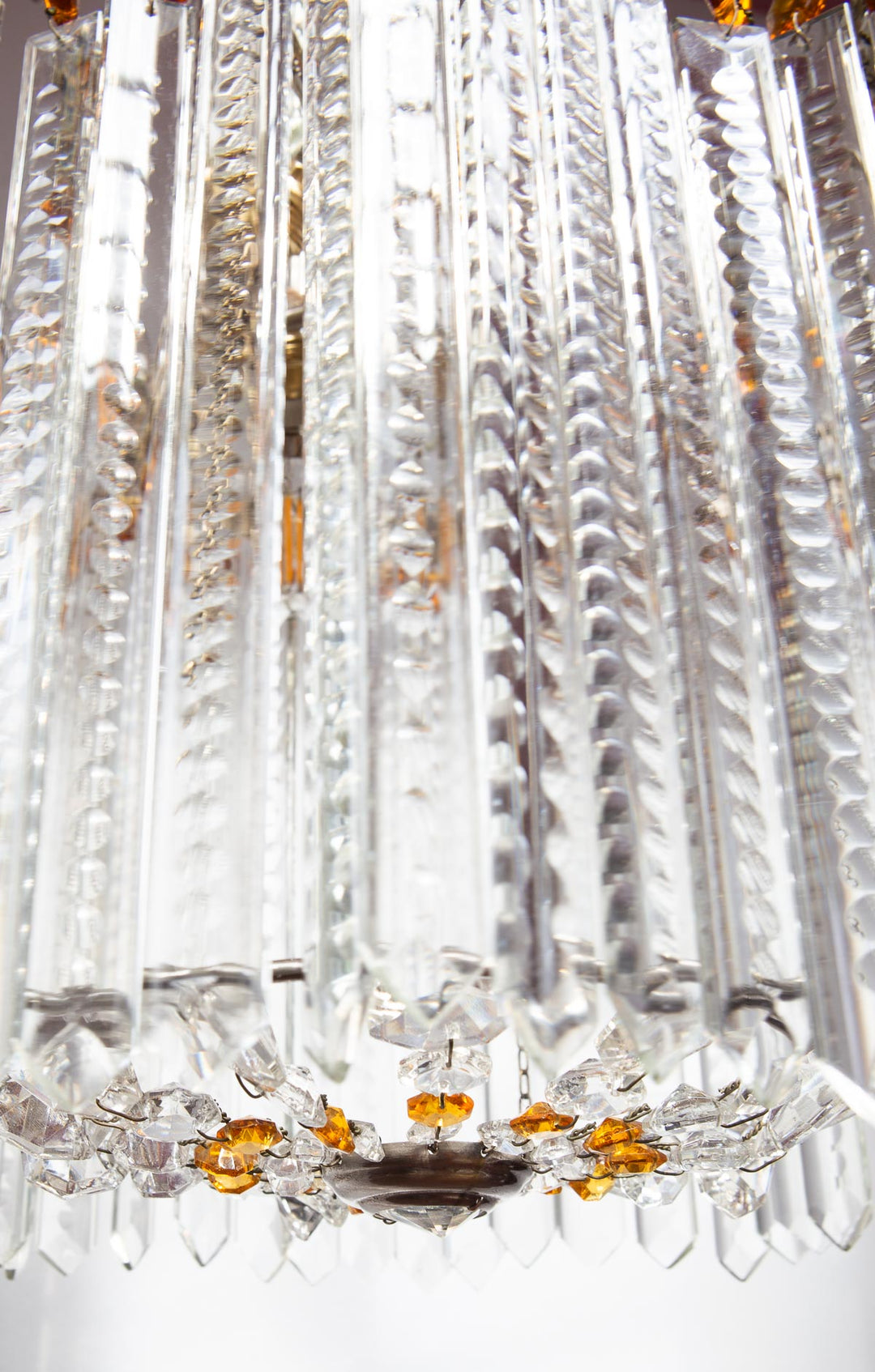 lámpara techo vintage antigua cristales chandelier