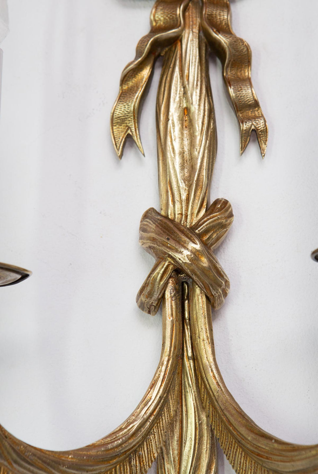 gran aplique francés luis xvi louis lazo bronce dorado
