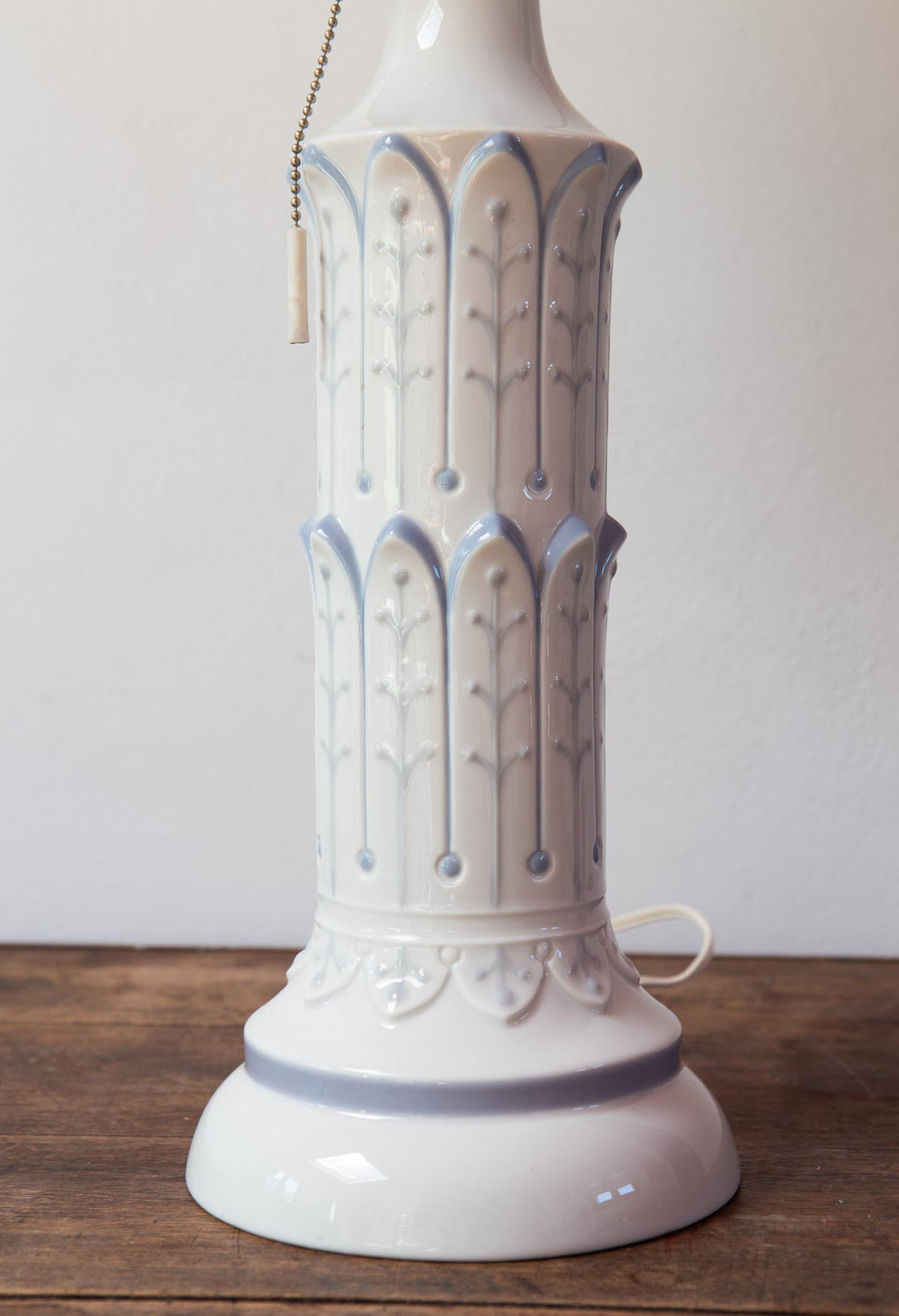 Lámpara de mesa porcelana Lladró c. 1970 (44 cm)