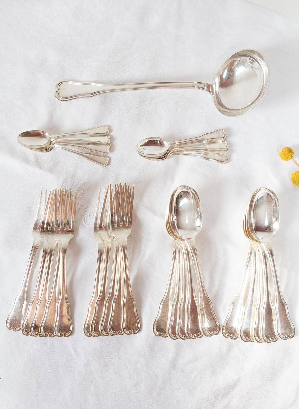 antigua cubertería francesa metal argente ravinet d'enfert