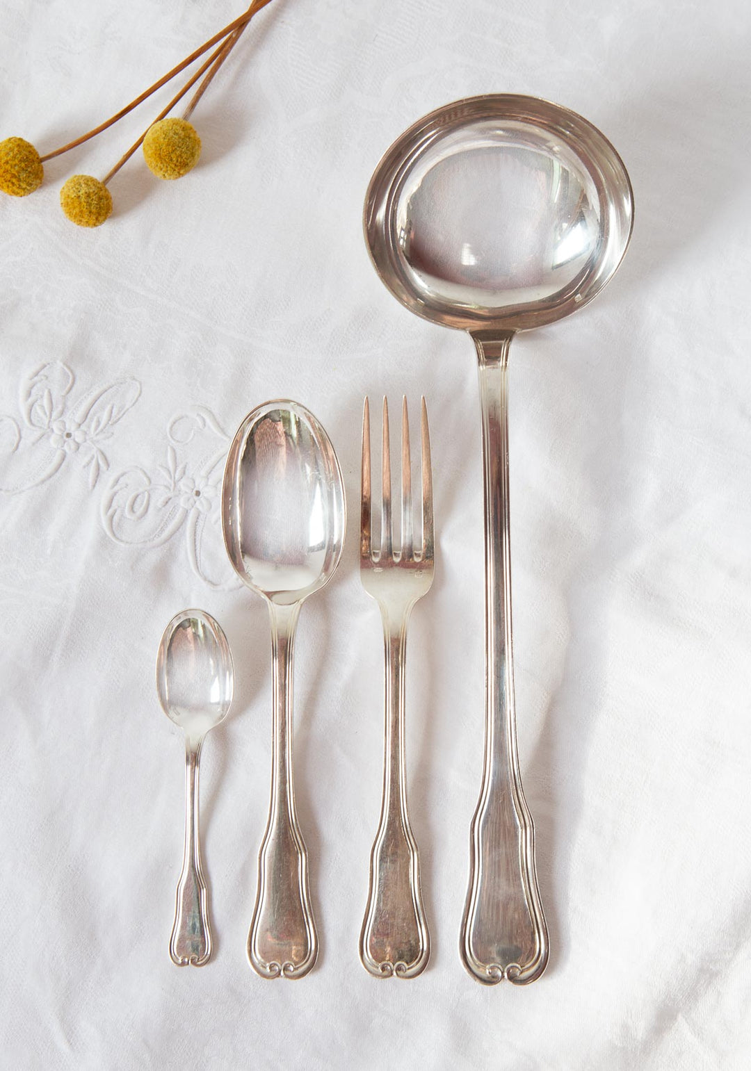 antigua cubertería francesa metal argente ravinet d'enfert