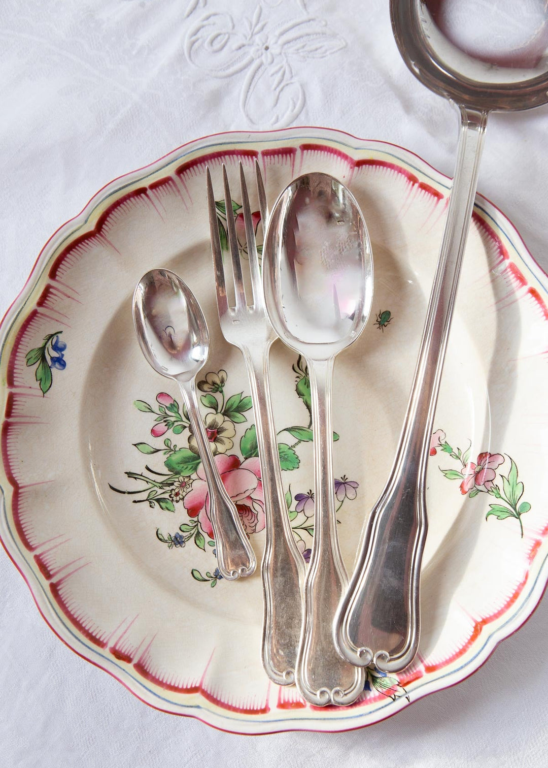 antigua cubertería francesa metal argente ravinet d'enfert